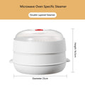 Boîte Vapeur Micro-Ondes Grande Capacité - Cuiseur Vapeur Multifonction avec Évacuation Vapeur, Idéal Cuisine Familiale