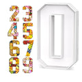 Boîte Chiffre Remplissable Carton - Contenant Bonbons et Gourmandises pour Décoration Anniversaire, Mariage, Baby Shower