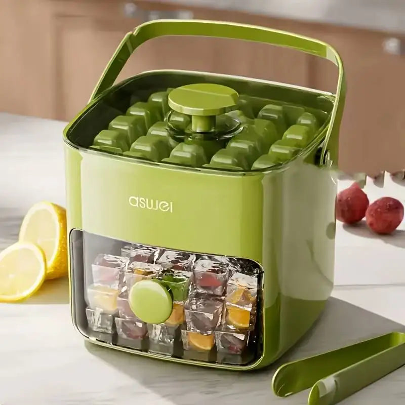 Bac à Glaçons XXL 48 Compartiments - Moule à Glaçons Double Couche Démoulage Facile, Plastique Alimentaire, Qualité Professionnelle