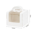 Boîte à Gâteau Fenêtre Transparente x10 - Emballage Carton Cupcake Muffin, Mariage, Anniversaire, Baby Shower