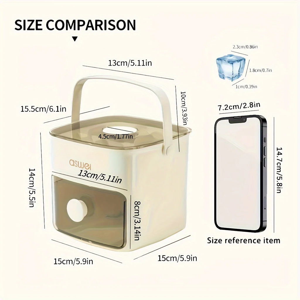 Bac à Glaçons XXL 48 Compartiments - Moule à Glaçons Double Couche Démoulage Facile, Plastique Alimentaire, Qualité Professionnelle