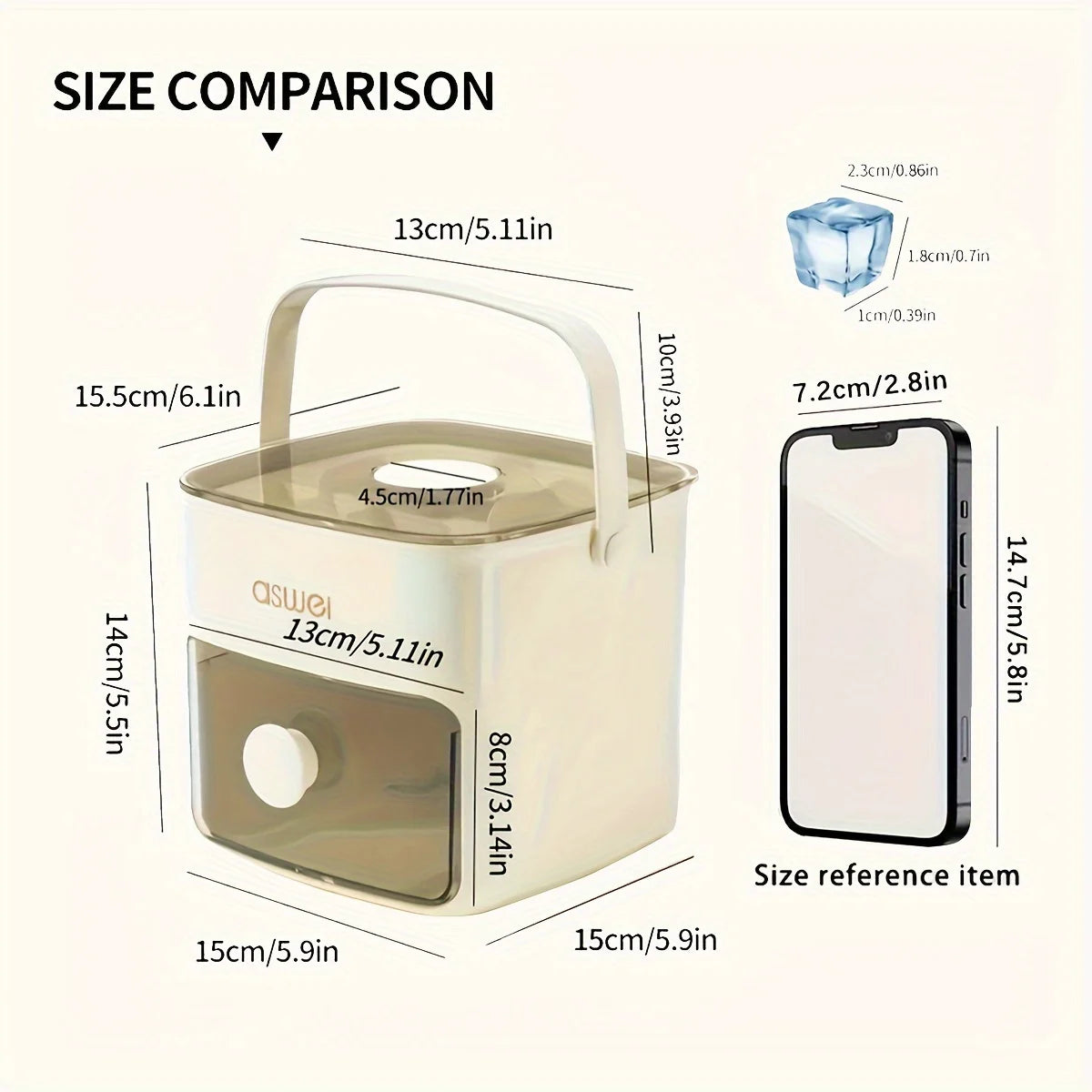 Bac à Glaçons XXL 48 Compartiments - Moule à Glaçons Double Couche Démoulage Facile, Plastique Alimentaire, Qualité Professionnelle