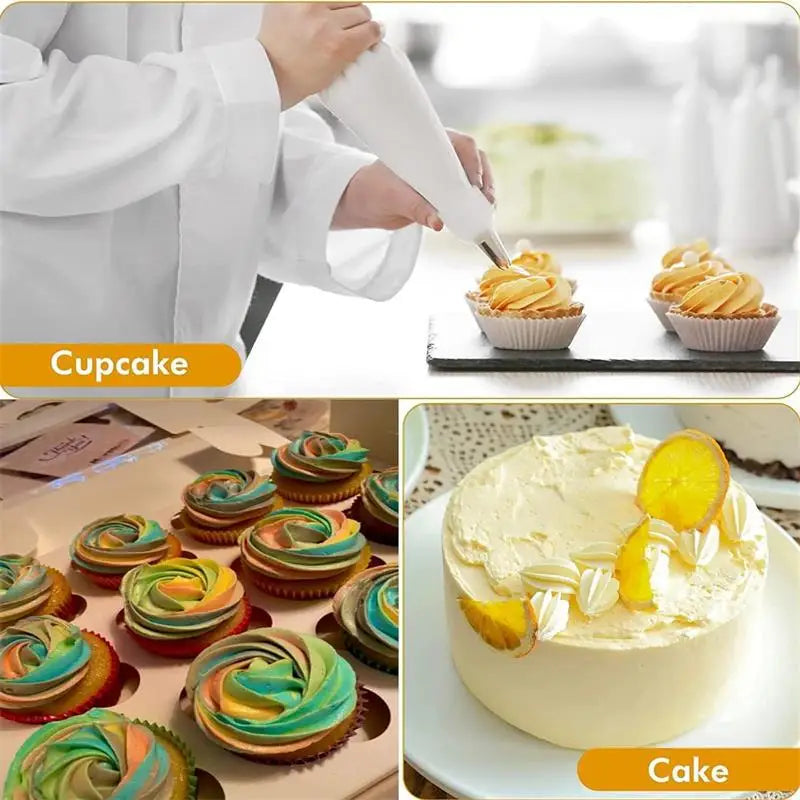 Kit Poches à Douille Silicone Réutilisables - Set Décoration Pâtisserie avec Douilles Inox, DIY Gâteaux, Qualité Professionnelle