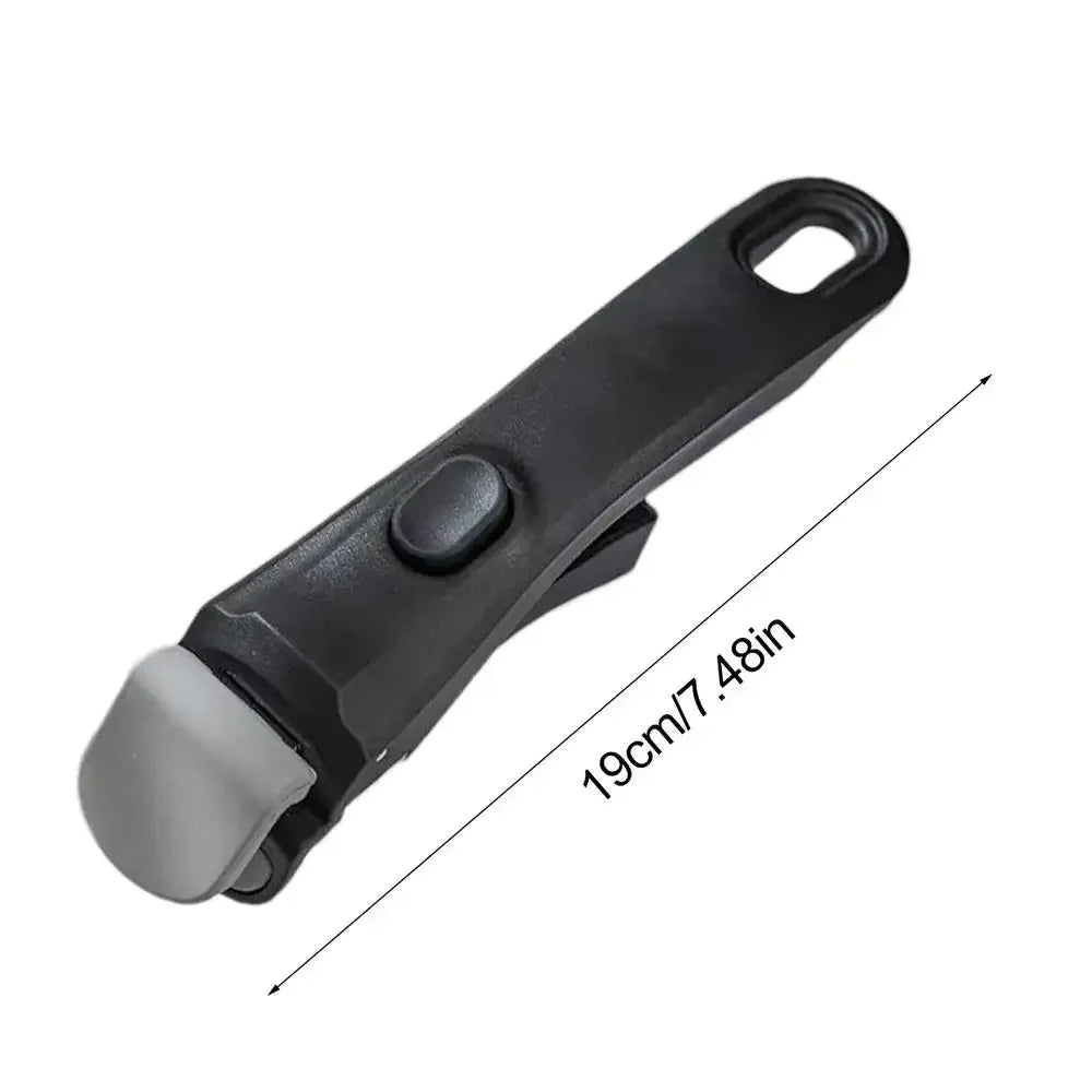 Poignée Universelle Amovible Blanche & Grise - Manche Détachable Anti-Brûlure pour Batterie de Cuisine, Compatible Toutes Casseroles