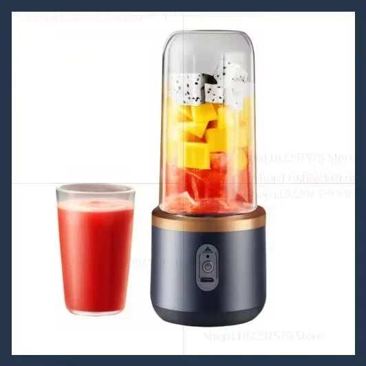Mini Presse-Agrumes Portable USB - Blender de Voyage Rechargeable, Simple ou Double Coupe, Compatible Bouteille d'Eau, Qualité Professionnelle