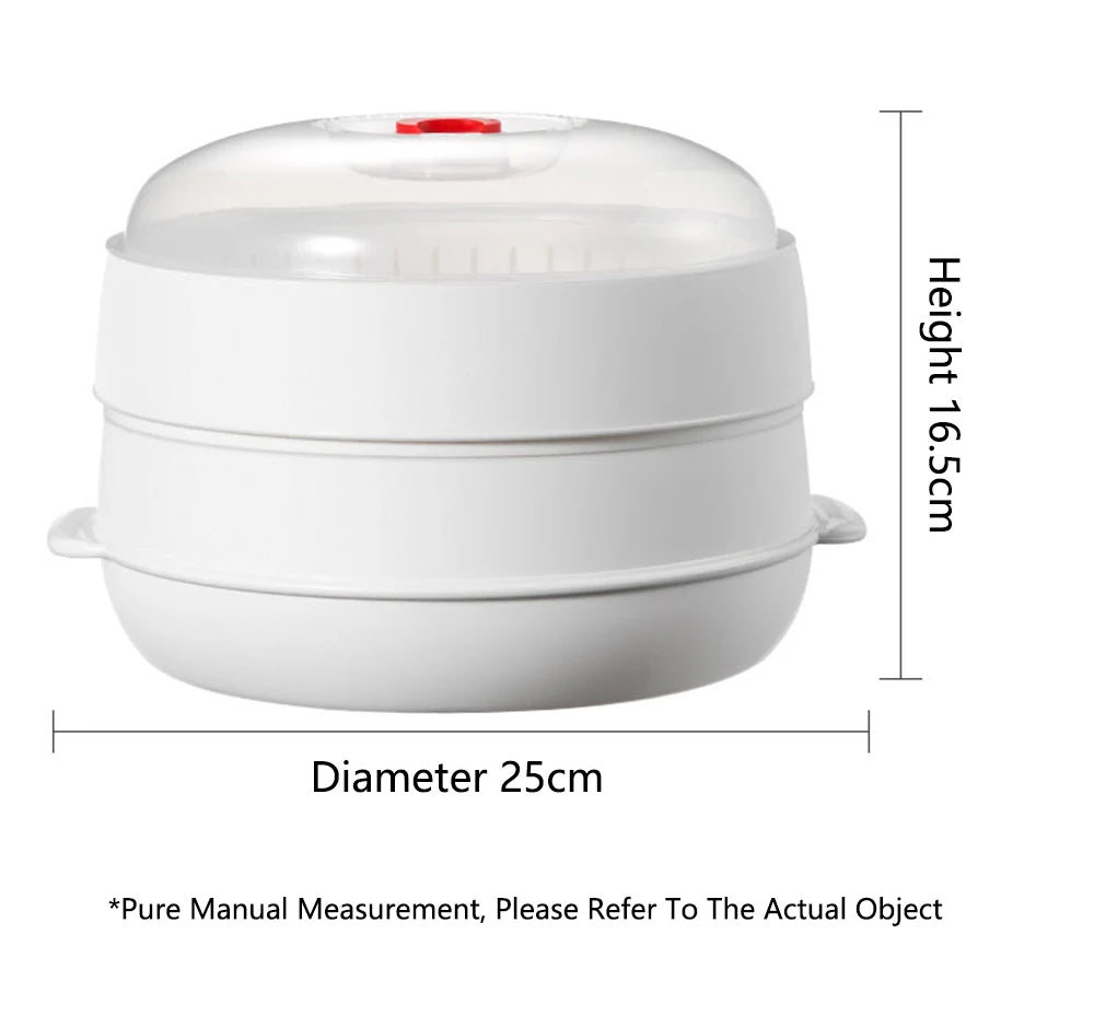 Boîte Vapeur Micro-Ondes Grande Capacité - Cuiseur Vapeur Multifonction avec Évacuation Vapeur, Idéal Cuisine Familiale