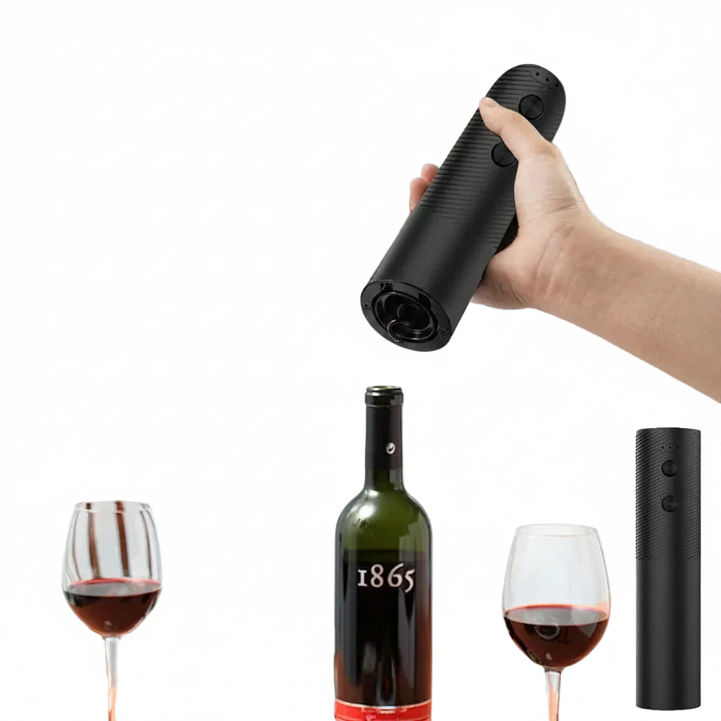 Ouvre-Bouteille Électrique Automatique - Tire-Bouchon Vin Rechargeable USB, Ouvre Bouteille de Vin 1 Clic, Accessoire Sommelier Cuisine
