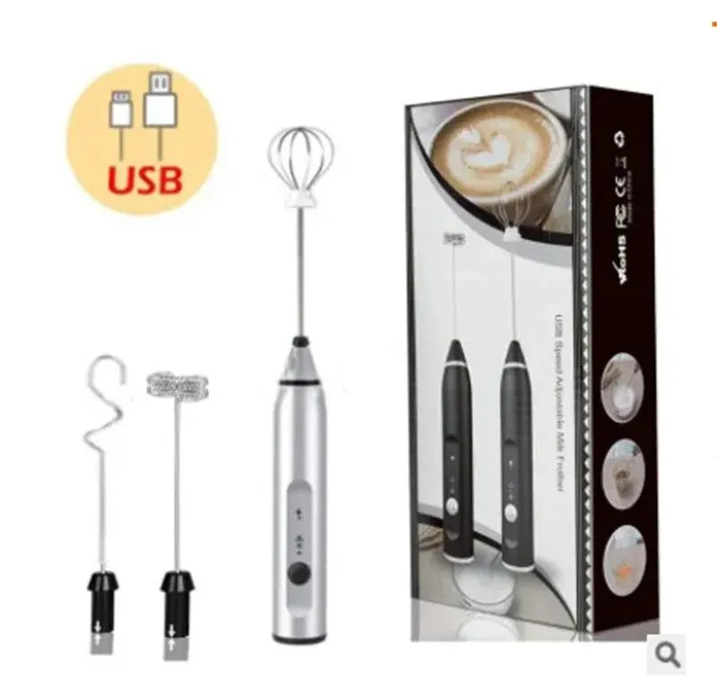 Mousseur à Lait Électrique Portable USB - Mini Fouet Mixeur Rechargeable, Idéal Cappuccino, Café, Œufs, Qualité Professionnelle