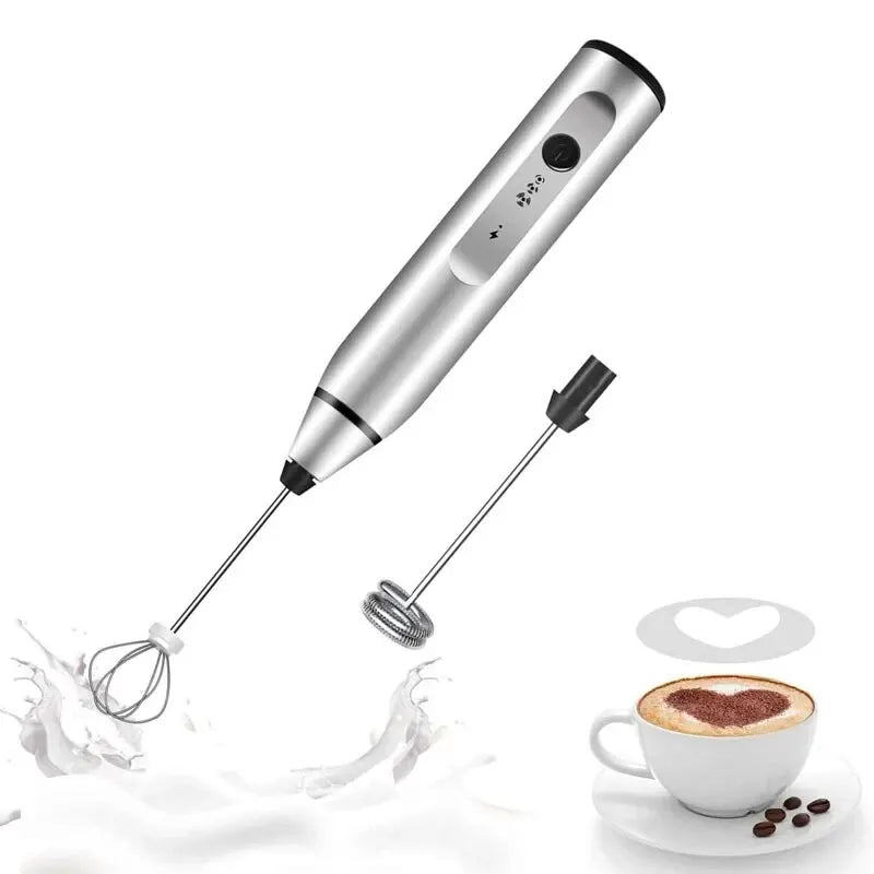 Mousseur à Lait Électrique Portable USB - Mini Fouet Mixeur Rechargeable, Idéal Cappuccino, Café, Œufs, Qualité Professionnelle