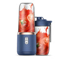 Mini Presse-Agrumes Portable USB - Blender de Voyage Rechargeable, Simple ou Double Coupe, Compatible Bouteille d'Eau, Qualité Professionnelle