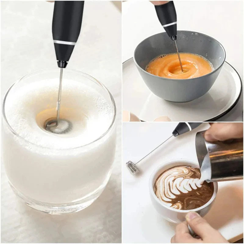Mousseur à Lait Électrique Portable USB - Mini Fouet Mixeur Rechargeable, Idéal Cappuccino, Café, Œufs, Qualité Professionnelle