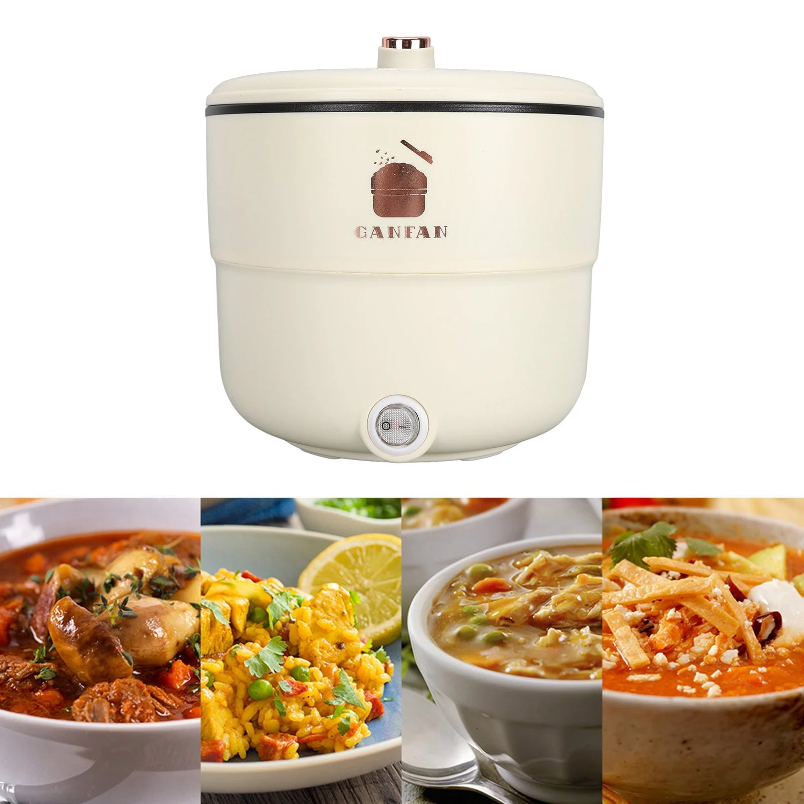Cuiseur à Riz Électrique Multifonction 1.8L - Double Revêtement Antiadhésif, Cuisson Riz, Soupe, Nouilles, Vapeur